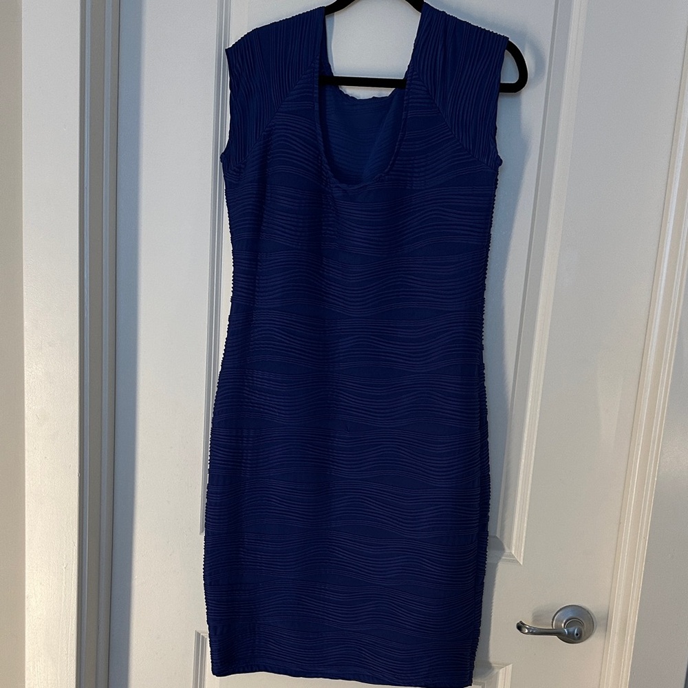 Chic Navy Sleeveless Dress